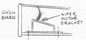 wiper motor bracket