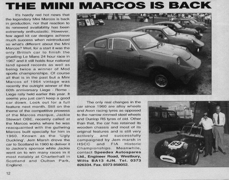 Mini Marcos is Back