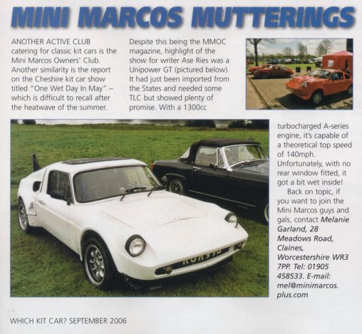 Mini Marcos Charity